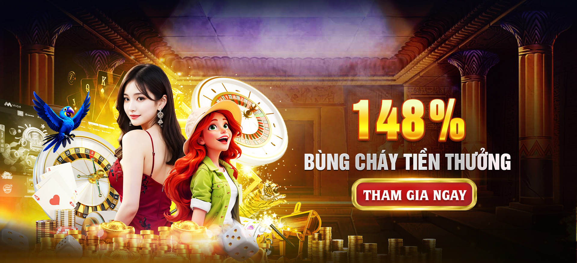 Hình ảnh quảng cáo của mwc77 hiển thị nền tảng và các lợi ích