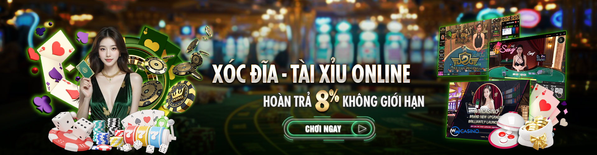 Hình ảnh quảng cáo của mwc77 hiển thị nền tảng và các lợi ích